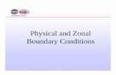 Physical and Zonal Boundary Conditions