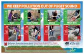 WE KEEP POLLUTION OUT OF PUGET SOUND