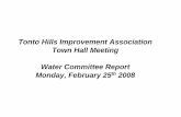 Tonto Hills Improvement Association Town Hall Meeting ...