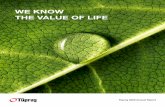WE KNOW THE VALUE OF LIFE