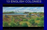 13 ENGLISH COLONIES - Weebly