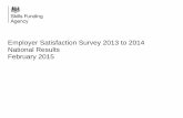 Employer Satisfaction Survey 2013 to 2014 National Results ...