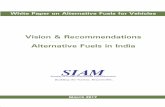 Vision & Recommendations Alternative Fuels in India