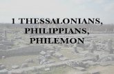 1 THESSALONIANS, PHILIPPIANS, PHILEMON