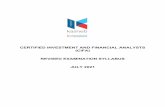 CERTIFIED INVESTMENT AND FINANCIAL ANALYSTS REVISED ...