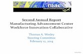 Second Annual Report Manufacturing Advancement Center ...