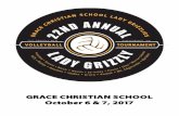 GRACE CHRISTIAN SCHOOL October 6 & 7, 2017