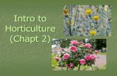 Intro to Horticulture (Chapt 2)