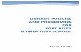 Library Policies and Procedures for Fort Riley Elementary ...