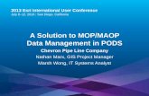 A Solution to MOP/MAOP Data Management in PODS
