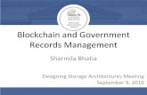 Blockchain and Government Records Management