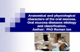 Anatomical and physiological characters of the oral mucosa ...