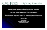 Sustainability Best Practices for Lighting Retrofits Cal ...