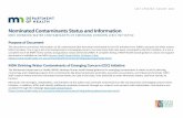 Nominated Contaminants Status and Information