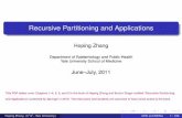 Recursive Partitioning and Applications