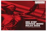 ONE STOP SERVICE (BIDA) RULES 2020