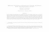 E cient Provision of Experience Goods: Evidence from ...
