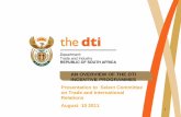 AN OVERVIEW OF THE DTI INCENTIVE PROGRAMMES …