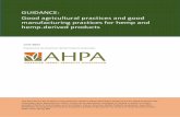 GUIDANCE: Good agricultural practices and good ...