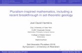Pluralism-inspired mathematics, including a recent ...