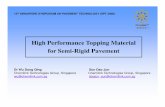 High Performance Topping Material for Semi -Rigid Pavement