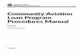 Community Aviation Loan Program Procedures Manual M 3140