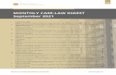 MONTHLY CASE-LAW DIGEST September 2021