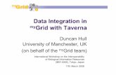 Data Integration in Grid with Taverna