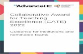 Collaborative Award for Teaching Excellence (CATE) 2022