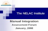 Manual Integration - Assessors Forum Newport