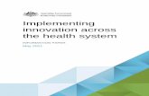 Implementing innovation across the health system