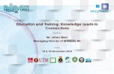 Title: Education and Training: Knowledge Leads to Connections
