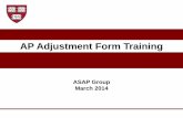 AP Adjustment Form Training - finance.fas.harvard.edu