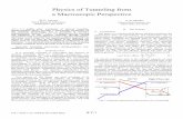 Physics of Tunneling from a Macroscopic Perspective