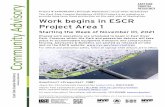 Work begins in ESCR Project Area 1