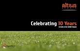 Celebrating 10 Years - Altius Sports