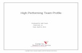 High Performing Team Profile