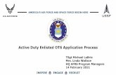 Active Duty Enlisted OTS Application Process