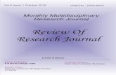Review Of Research Journal - Vethathiri Maharishi