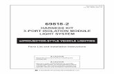 PL/II 3-Port Isolation Module Harness Kit #69818-2