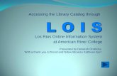 Accessing the Library Catalog through Los Rios Online ...