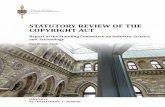 Statutory Review of the Copyright Act
