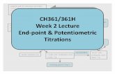Identify unknown Week 2 Lecture End-point & Potentiometric ...