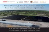 Expanding Renewable Energy for Access and Development
