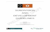 SUBDIVISION AND DEVELOPMENT GUIDELINES
