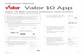 Instruction Manual Valor 10 App
