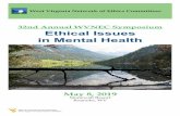 32nd Annual WVNEC Symposium Ethical Issues in Mental Health