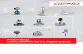 Product Range Valves, Measurement and Control Systems