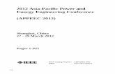 2012 Asia-Pacific Power and Energy Engineering Conference ...