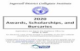 2020 Awards, Scholarships, and Bursaries